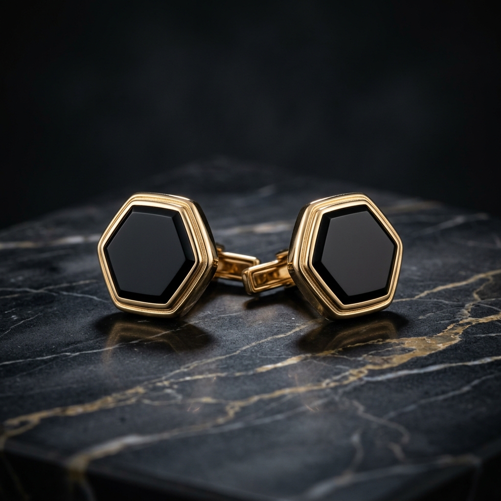 Montblanc Star Gold Cufflinks